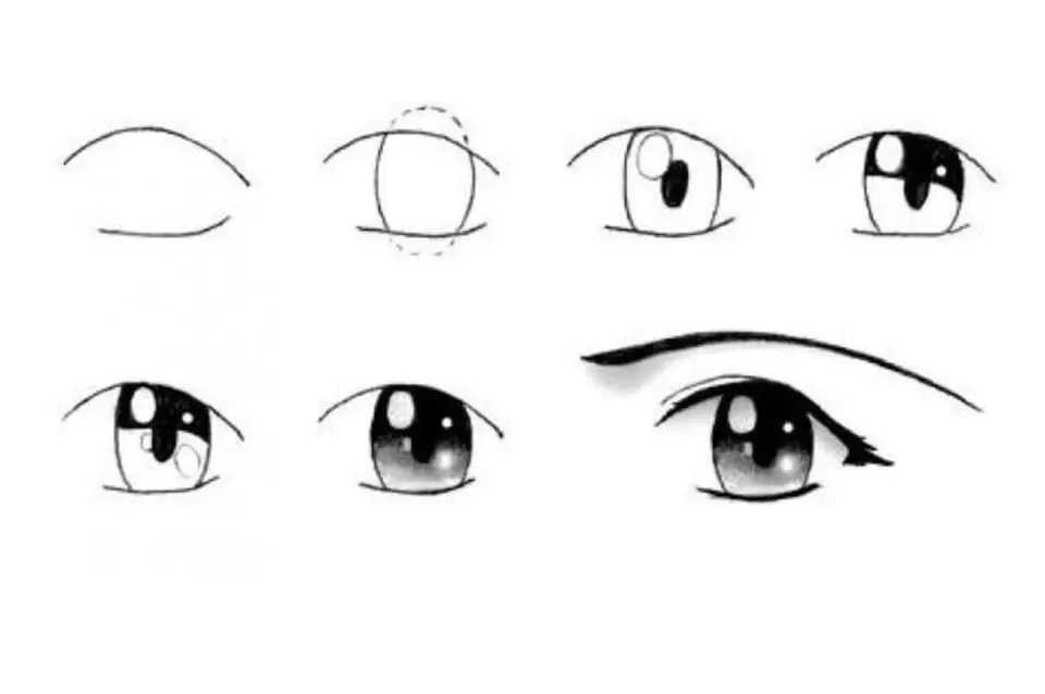 Урок рисования глаз аниме