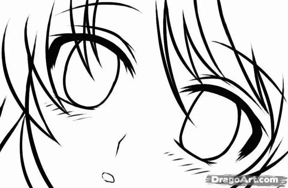 Рисовать глаза аниме