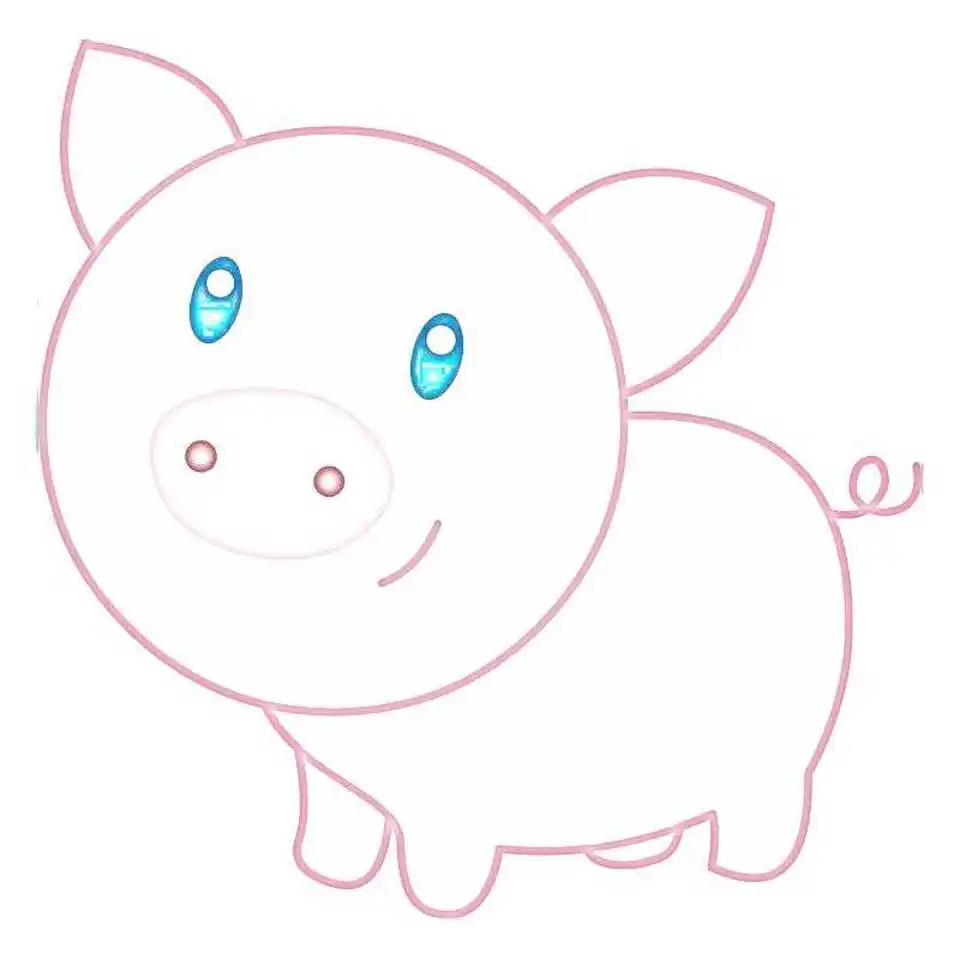 Рисуем свинку