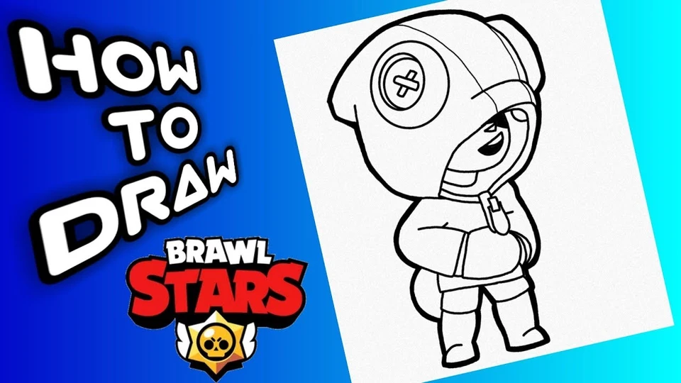 How to draw brawl stars леон