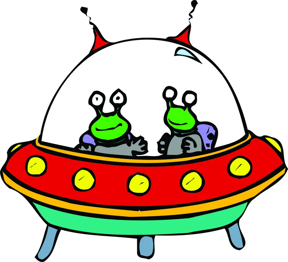 Летающая тарелка с инопланетянами