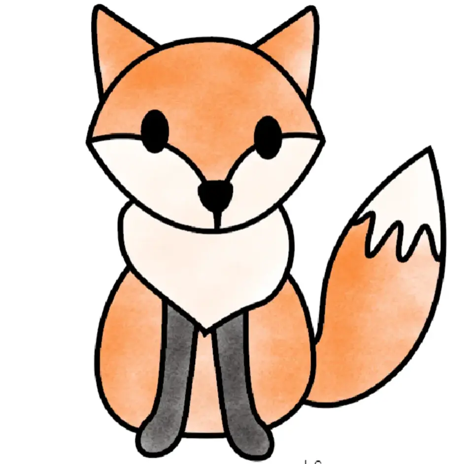 Рисуем лисичку поэтапно для детей