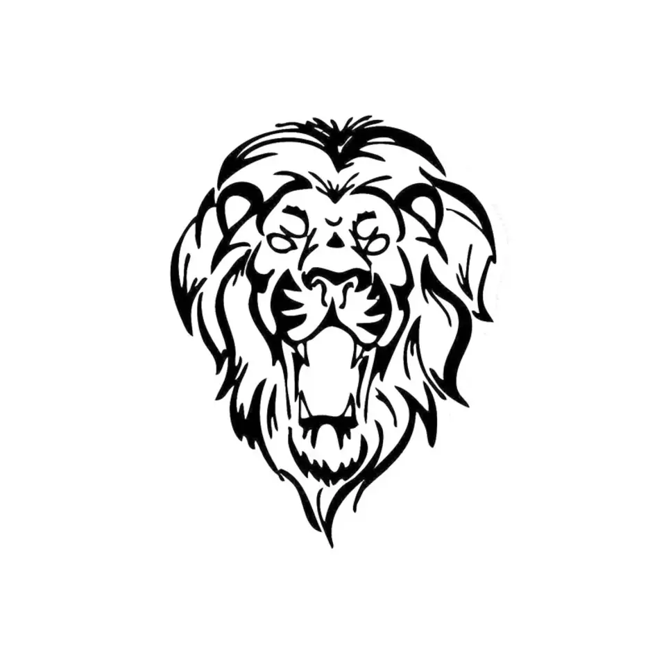 Рисунок головы льва