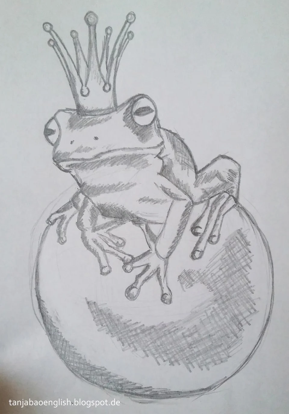 Иллюстрация к сказке царевна лягушка карандашом