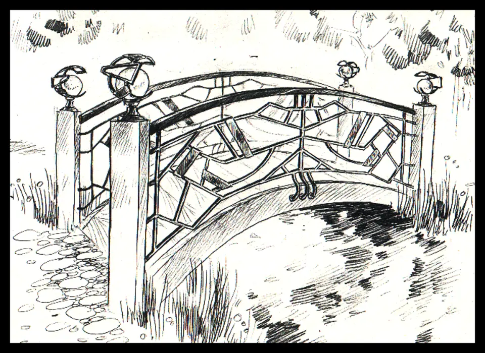Эскизы кованых мостов