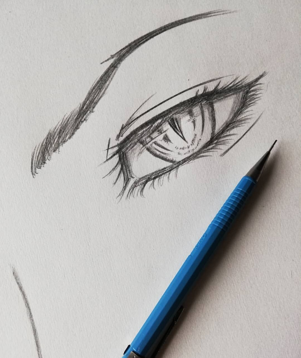 Рисунки карандашом глаза