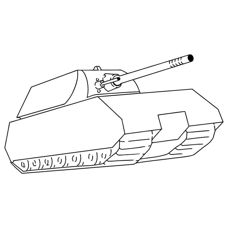 Раскраска танка маус