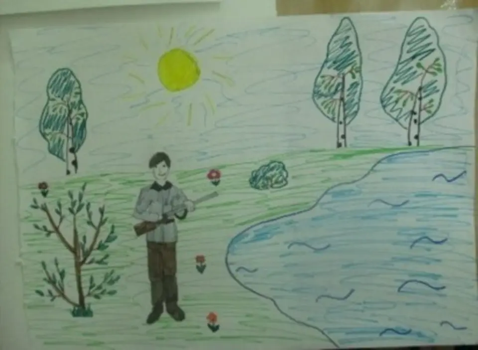 Иллюстрация к васюткино озеро 5 класс