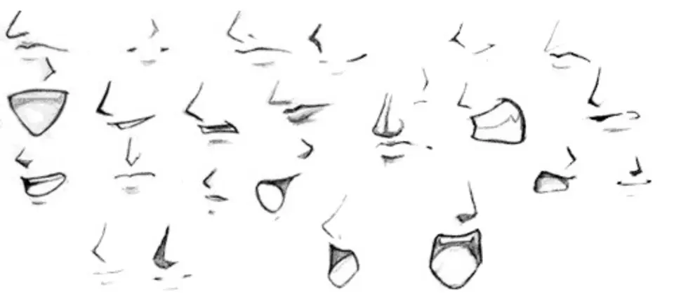 Нос для рисования аниме