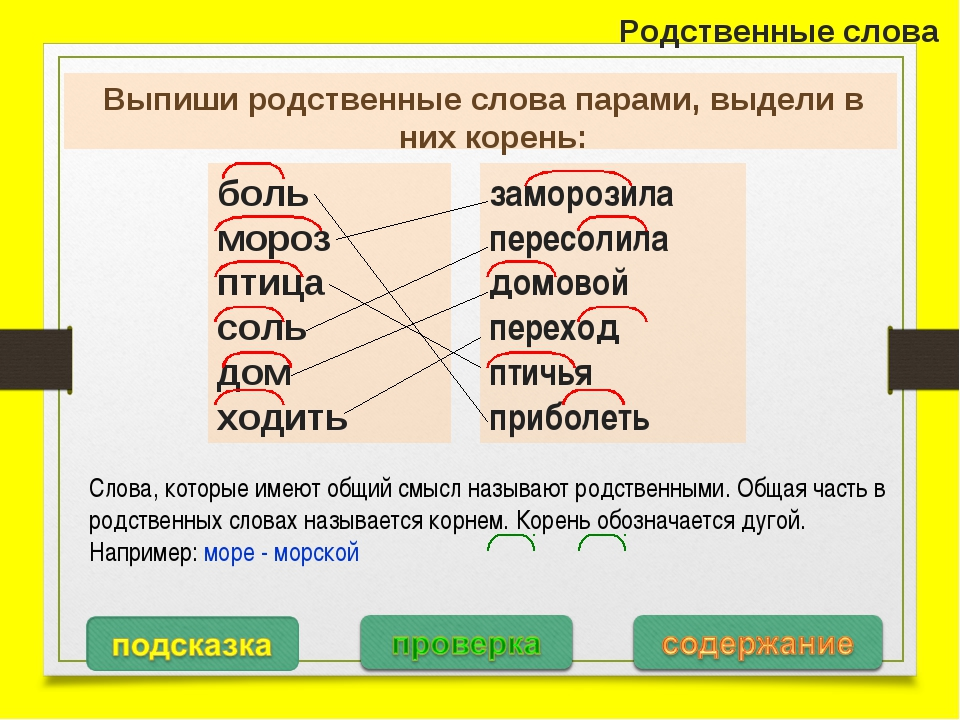 Аккуратно однокоренные