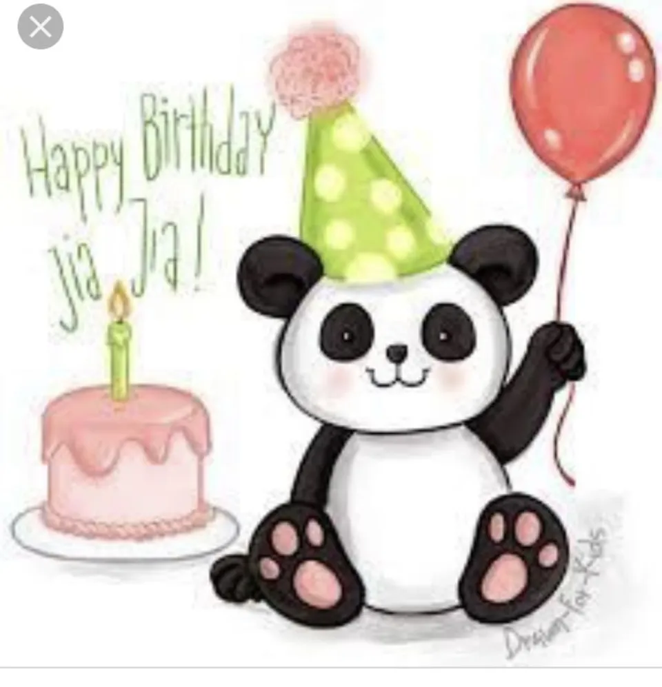 Панда с днем рождения