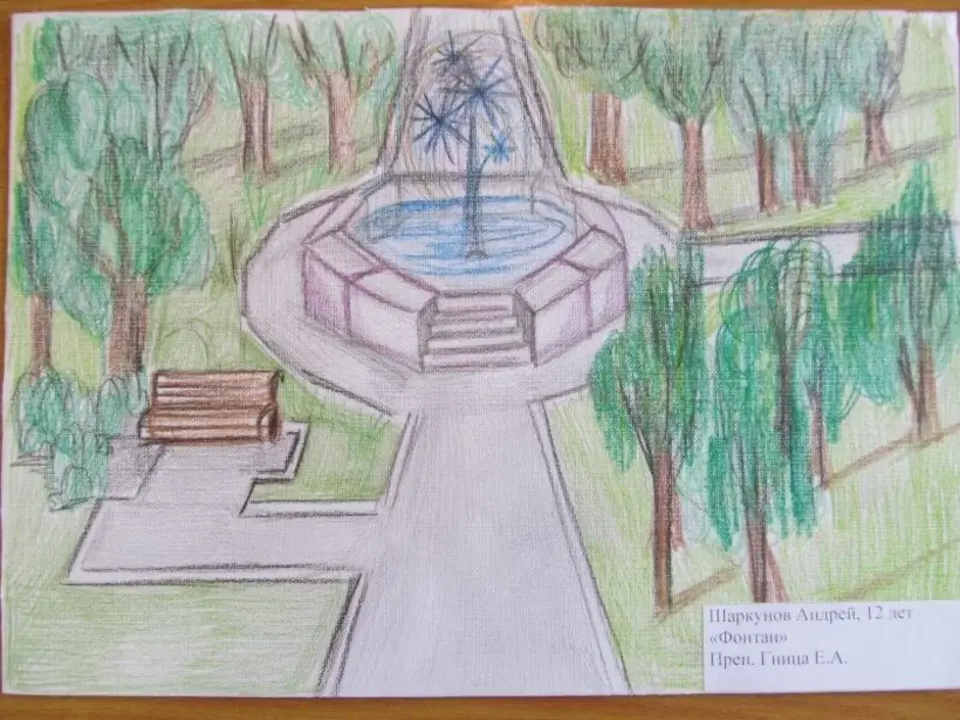 Рисунок на тему парк