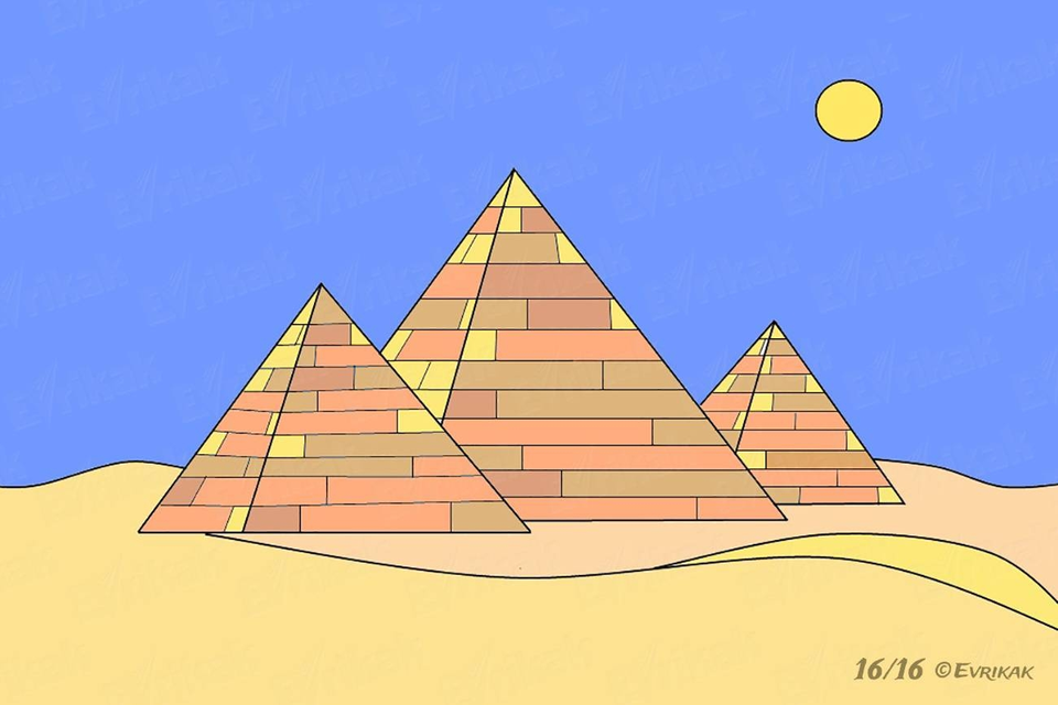Рисунок пирамиды хеопса