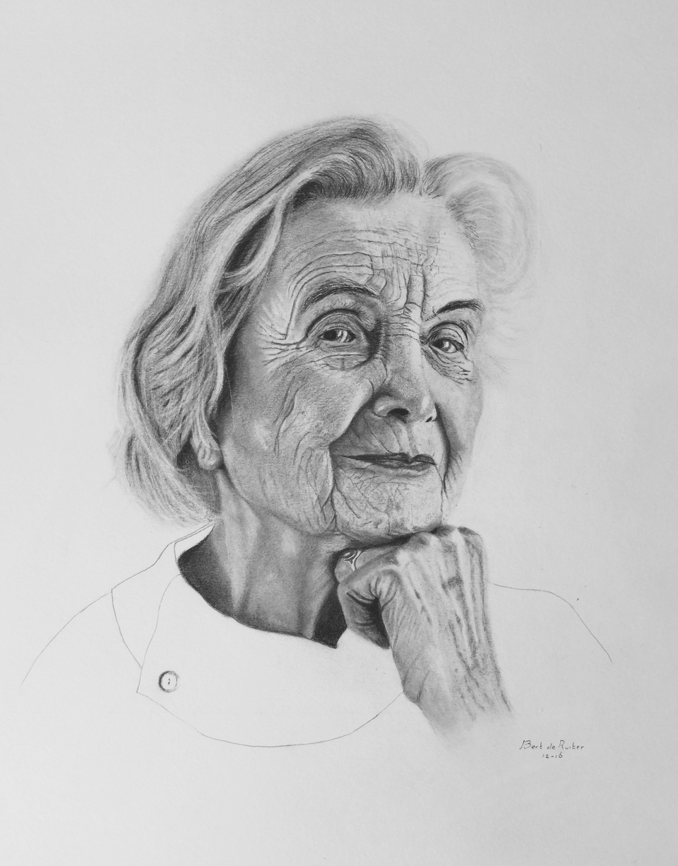 Портрет бабушки карандашом 4 класс