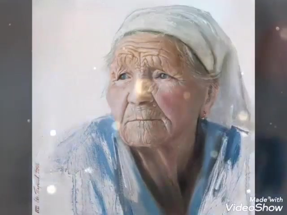 Бабушка рисунок карандашом