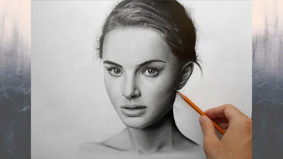 Портрет простым карандашом
