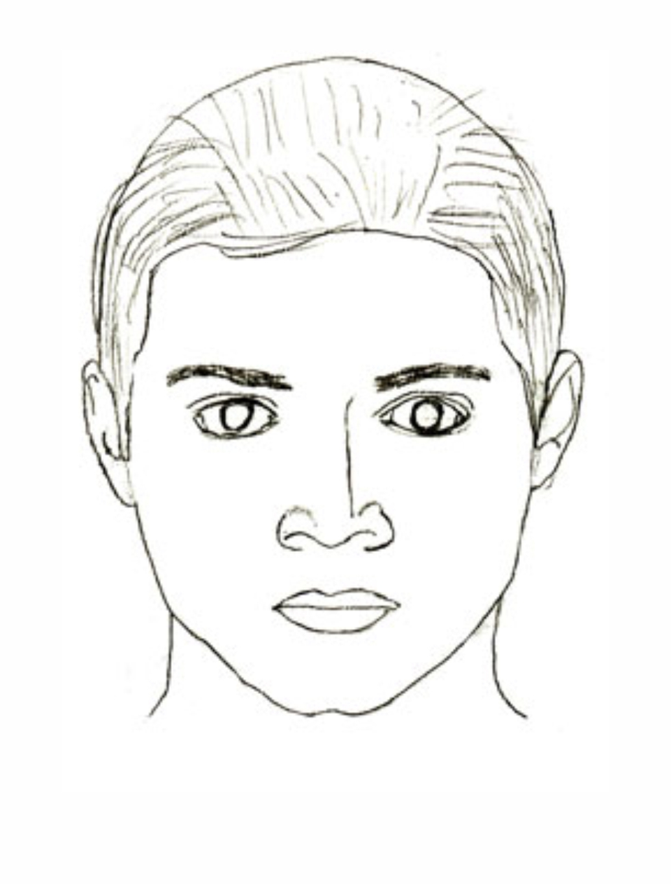 Рисуем лицо человека карандашом