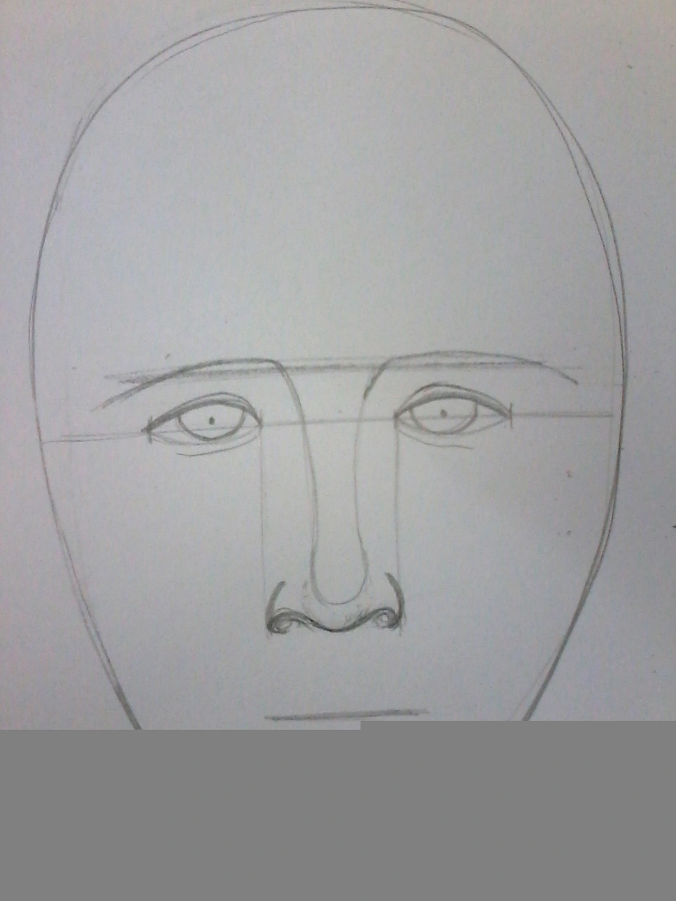 Рисуем лицо человека поэтапно