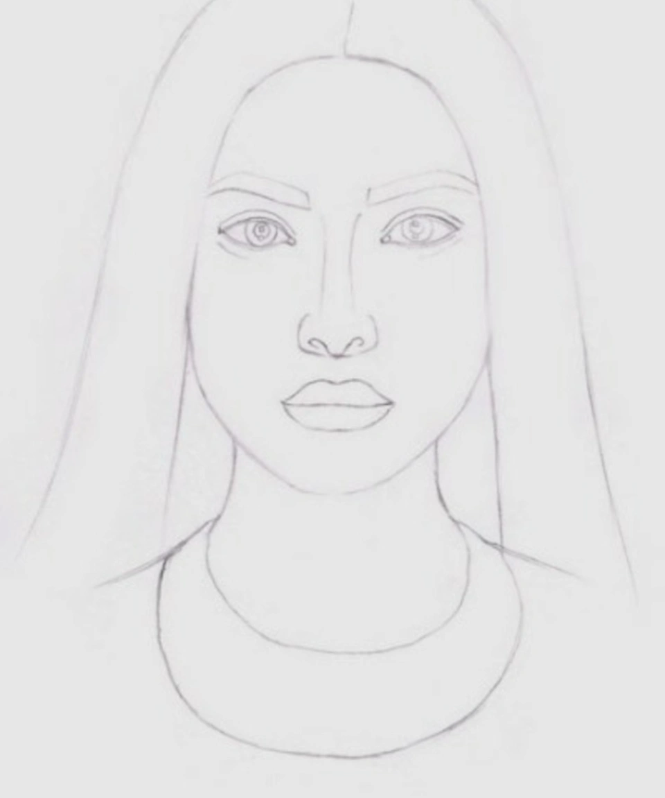 Рисунок карандашом лицо