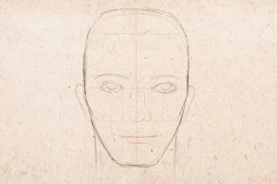 Лицо человека поэтапно карандашом