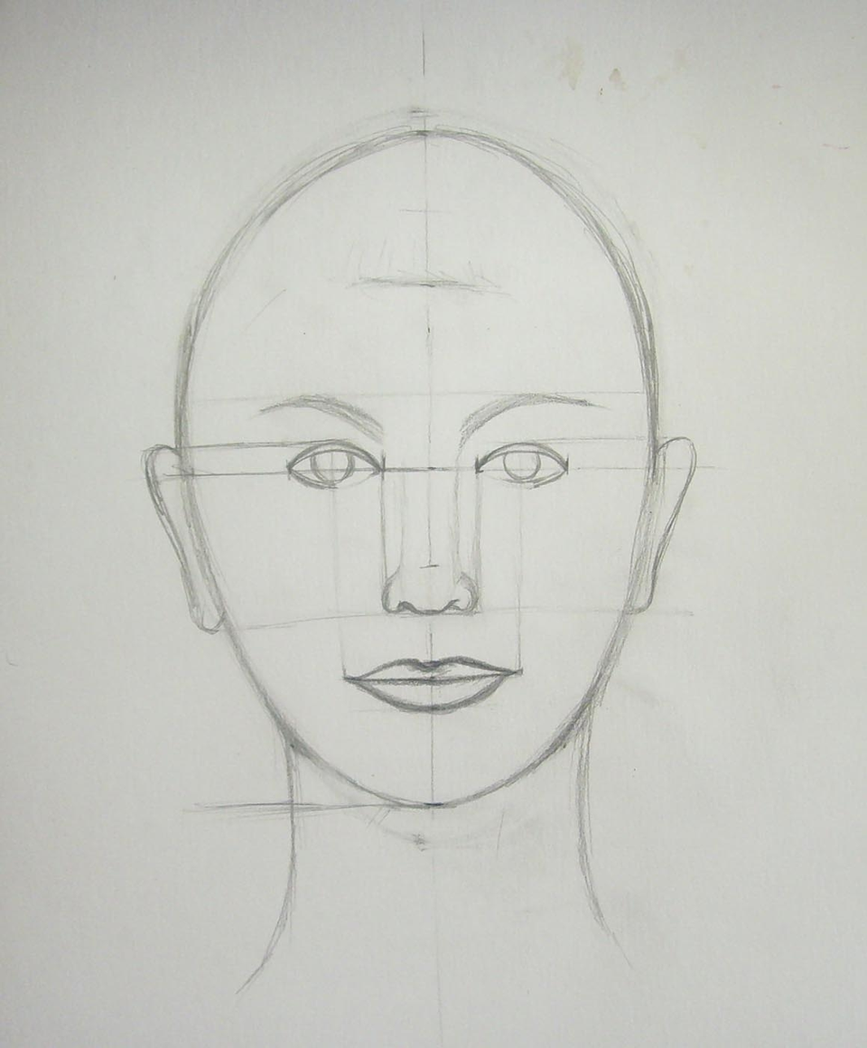 Портрет человека карандашом поэтапно