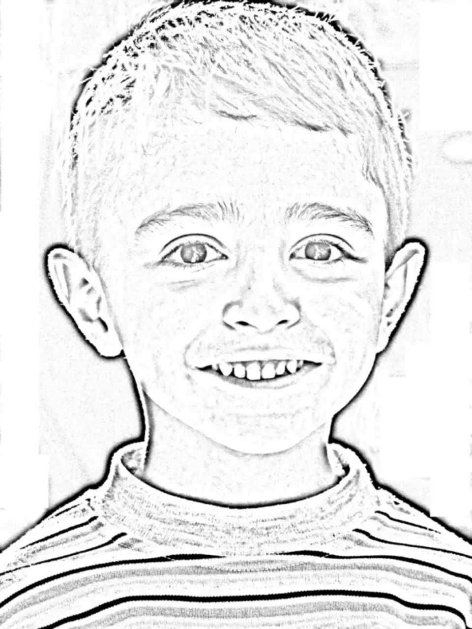 Портрет лица мальчика