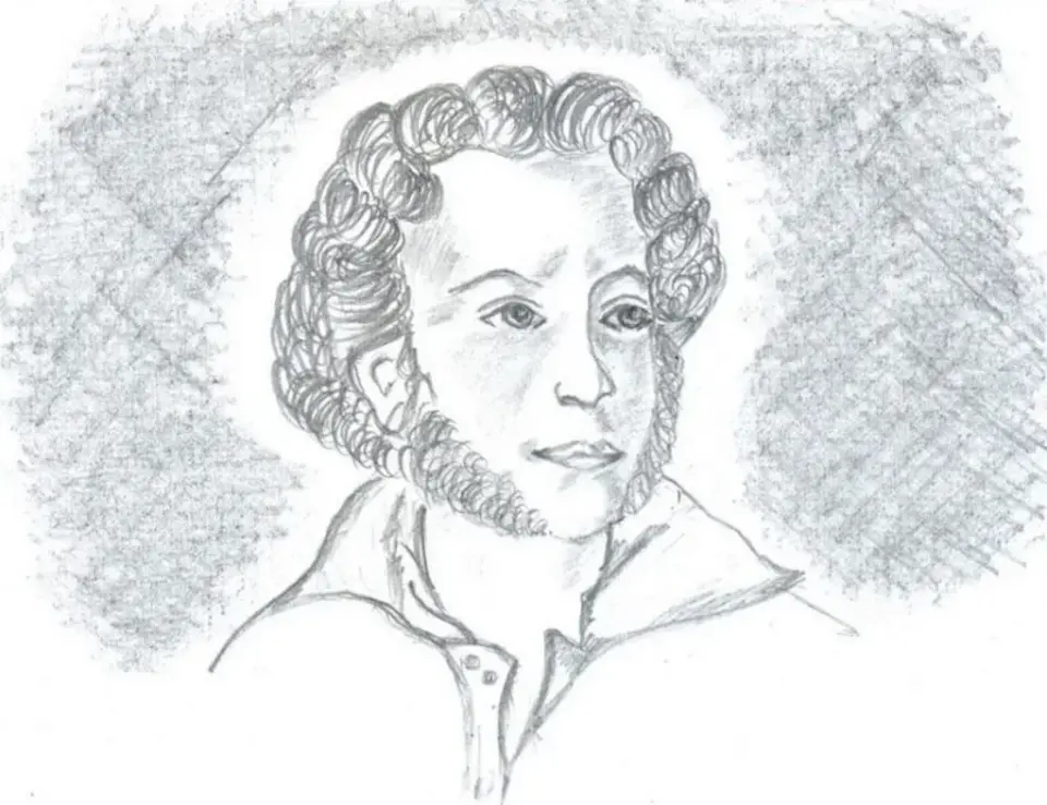 Пушкин легкий портрет