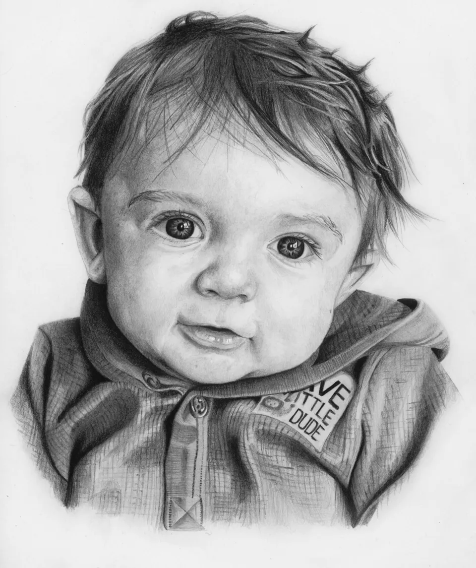 Рисунок мальчика карандашом