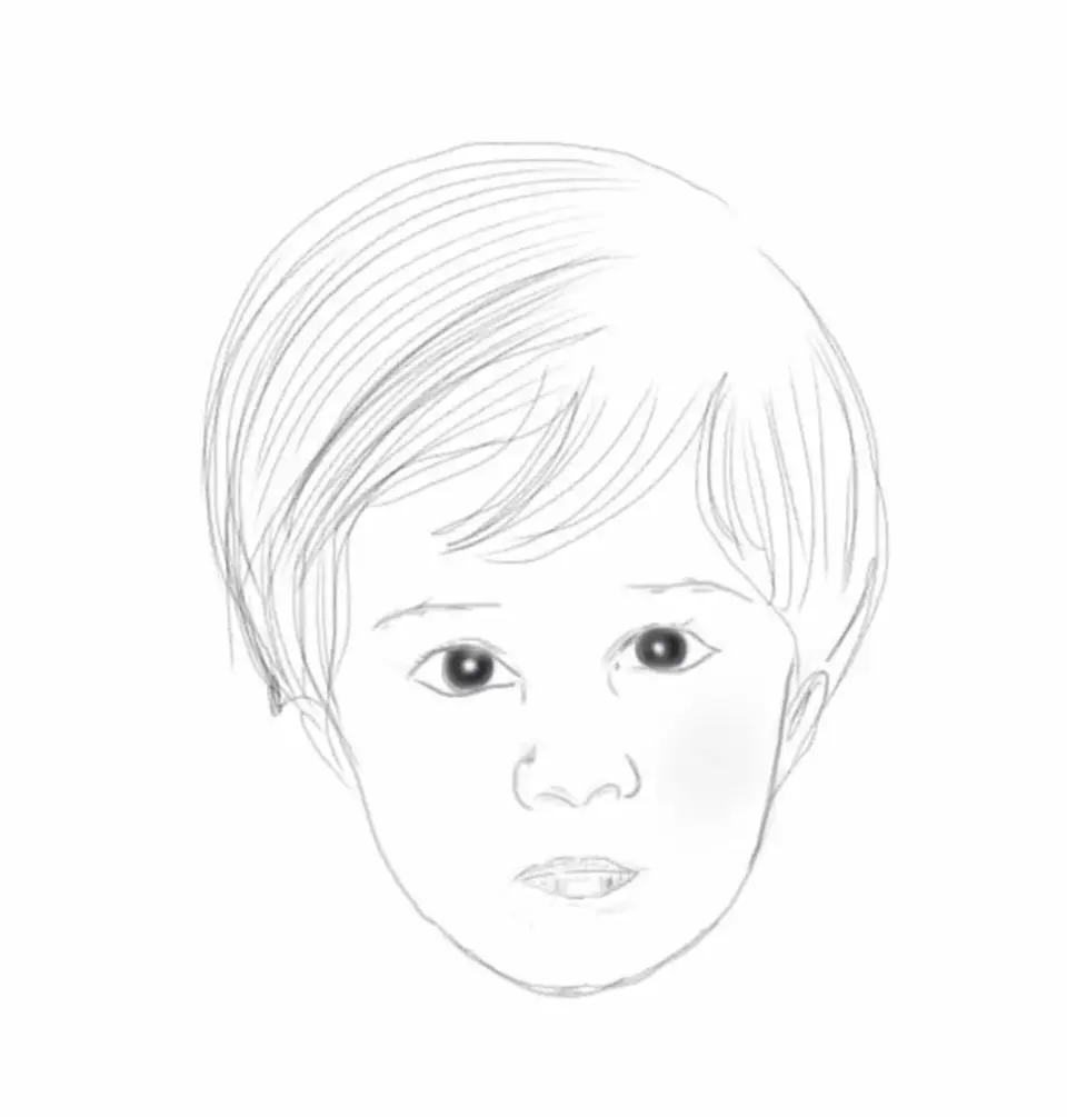 Портрет мальчика рисунок для детей