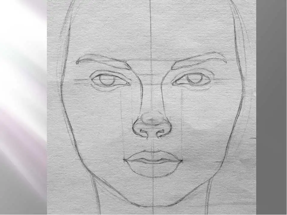 Рисуем лицо человека карандашом