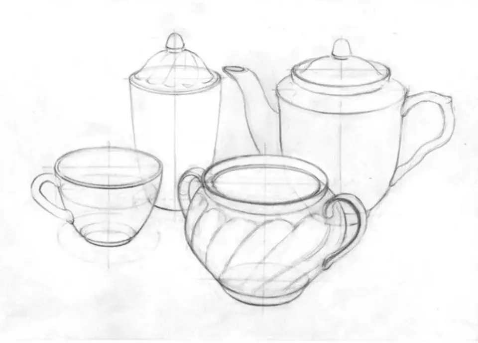 Рисунки на чайнике и изо