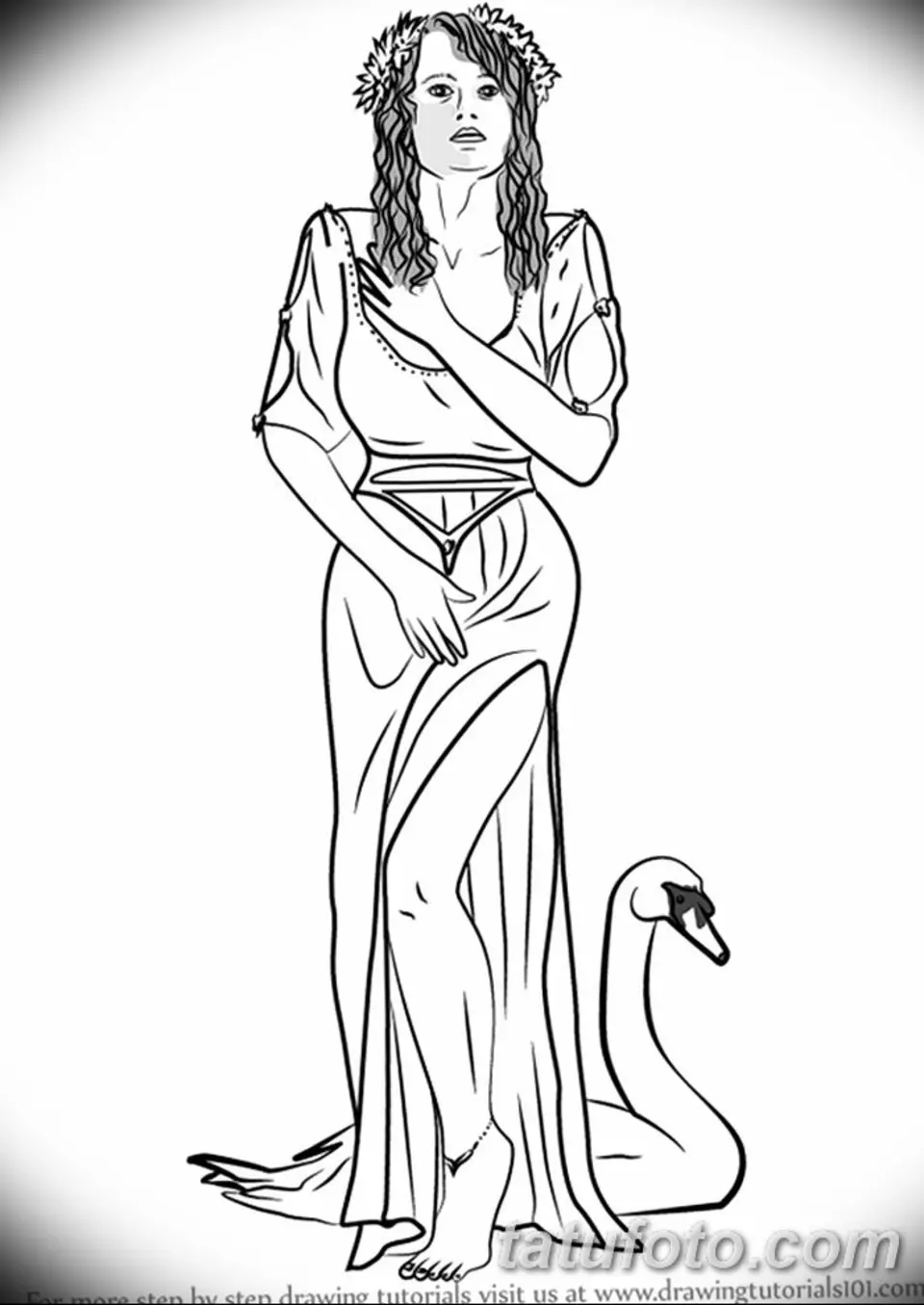 Греческая богиня рисунок