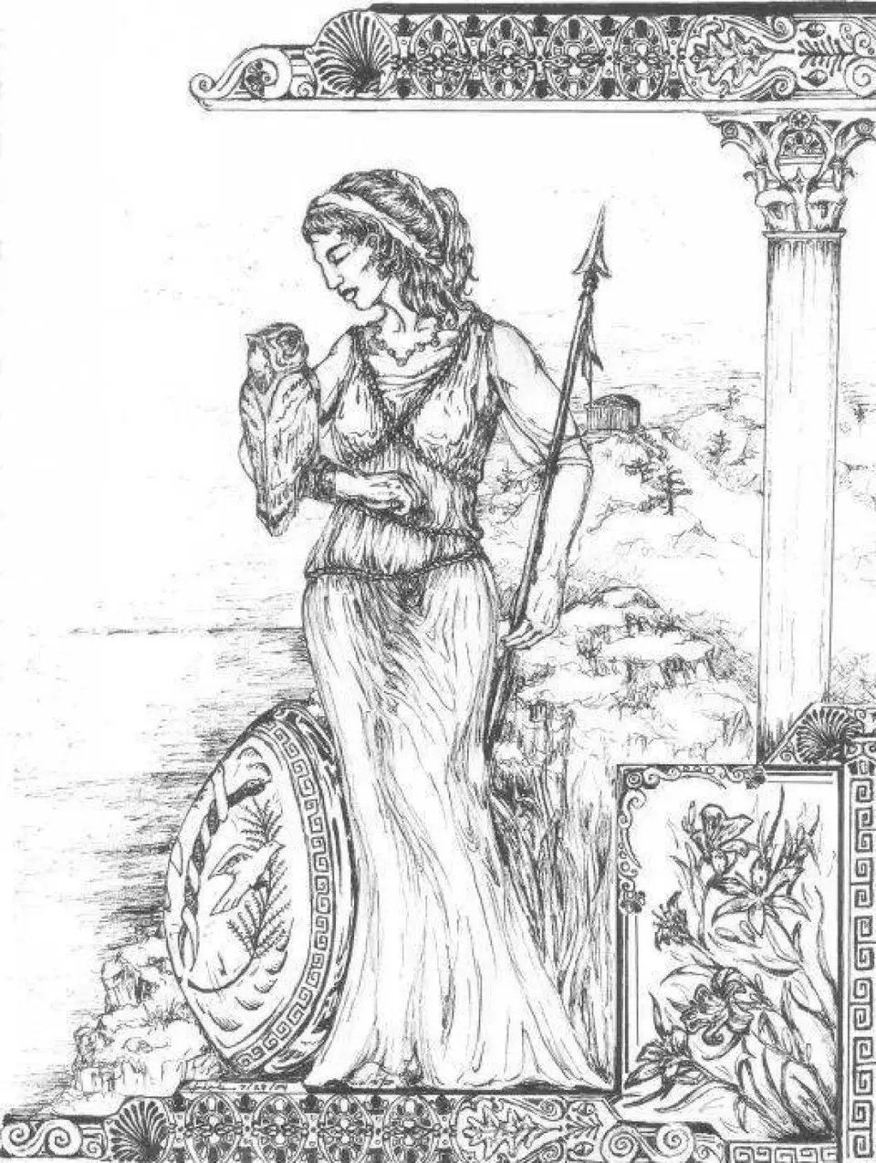 Рисунок богини