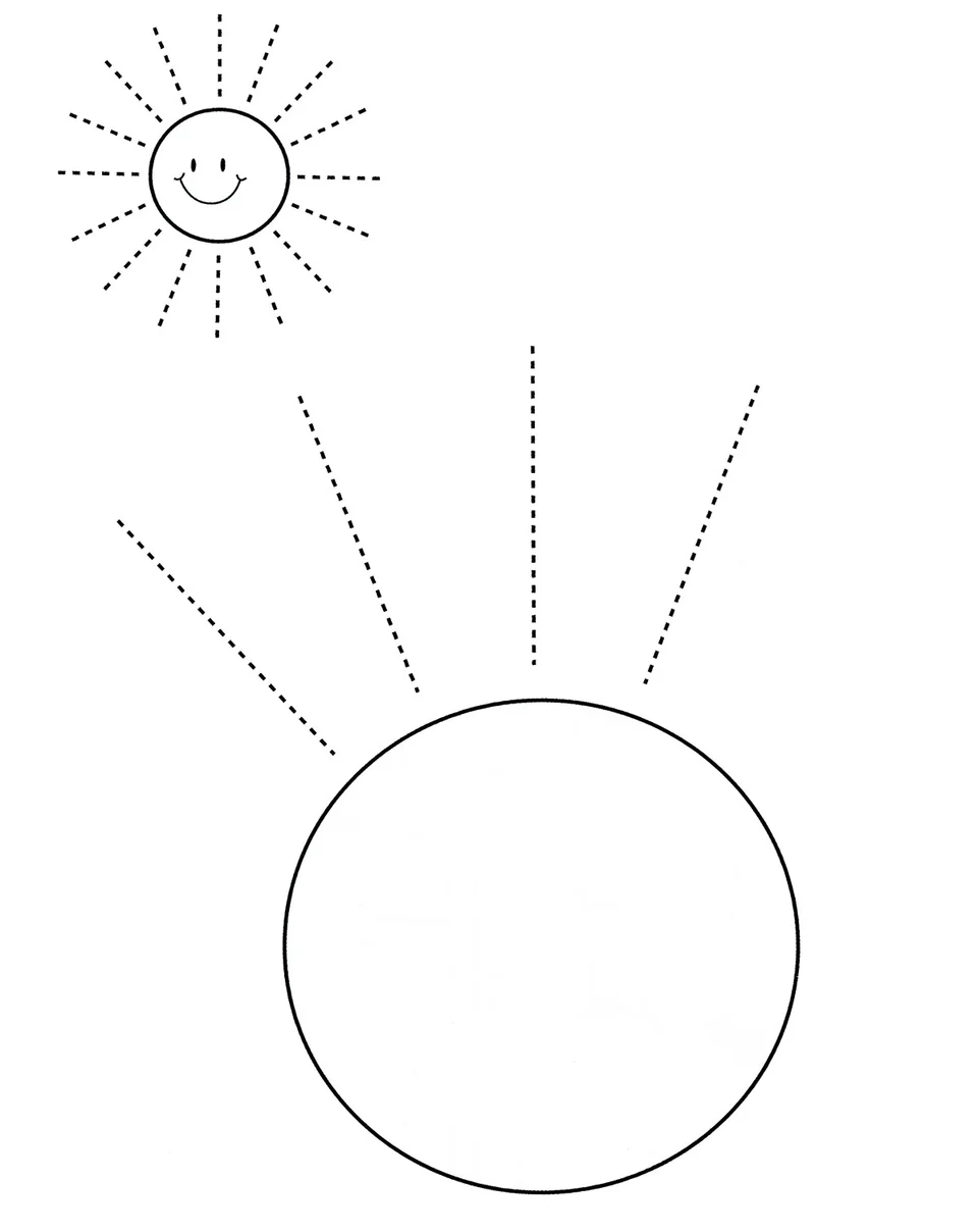 Рисование по точкам солнышко