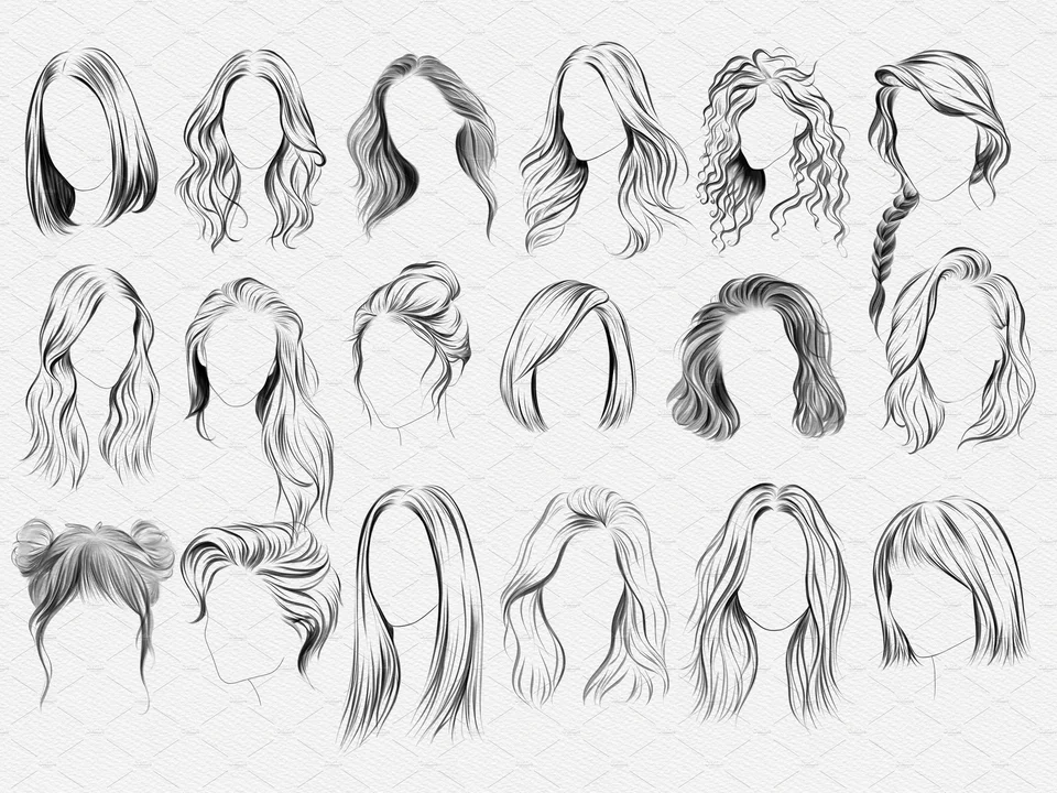 Рисование волос