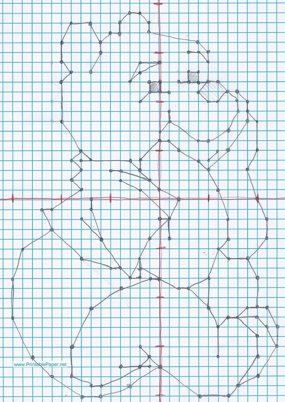 Рисунки на координатной плоскости сложные