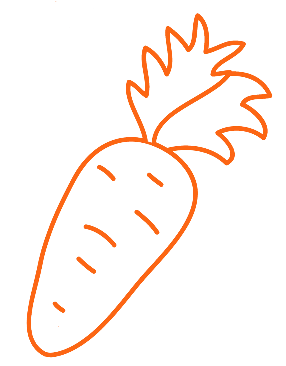 Морковка раскраска