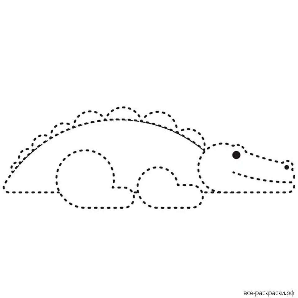 Крокодил по точкам