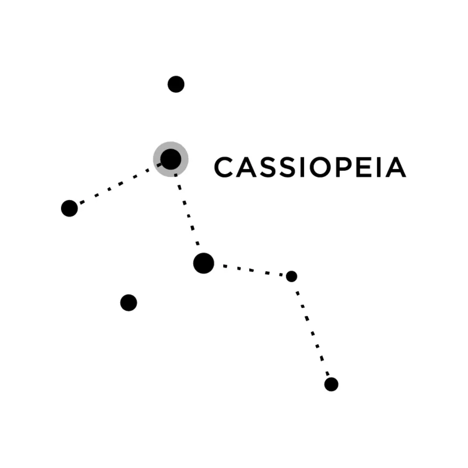 Созвездие кассиопея схема для 2 класса