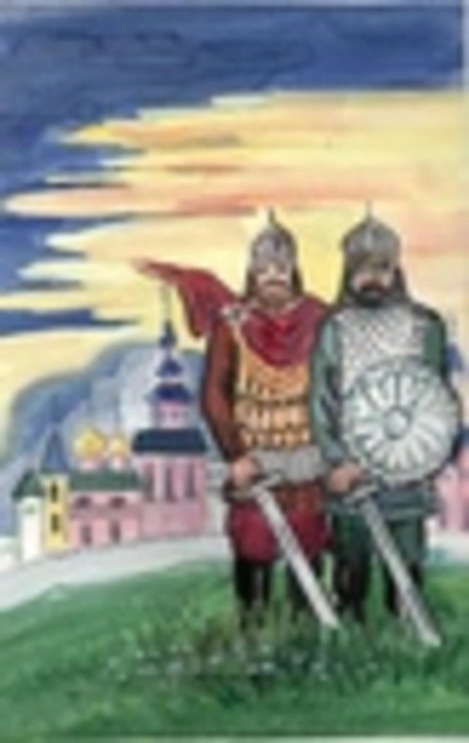 Рисунок русского богатыря