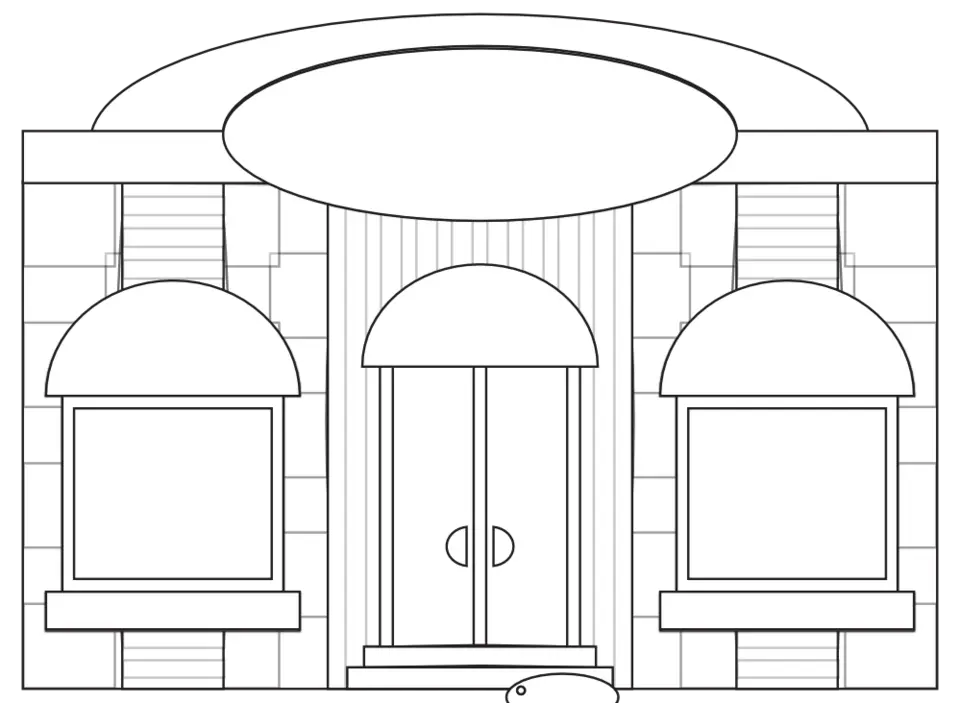 Нарисовать магазин карандашом легко и красиво