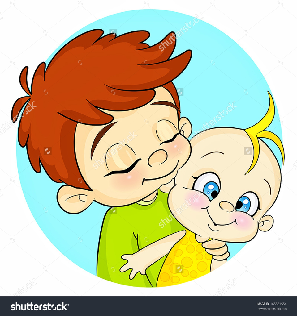 Брат и сестра рисунок