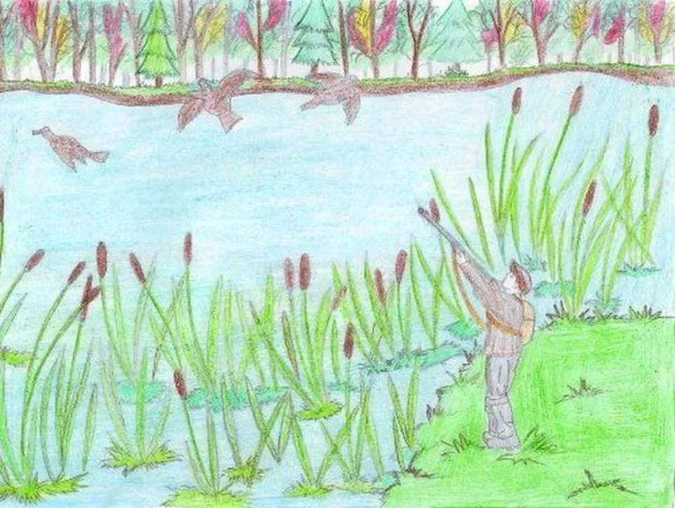 Иллюстрация к рассказу васюткино озеро