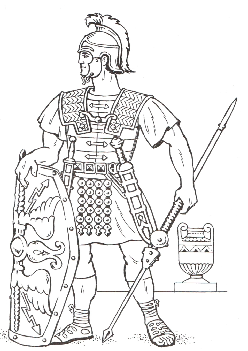 Рисунок воина 5 класс. Римский легионер рисунок 5 класс. Римский воин легионер. Римский легионер раскраска. Воин рисунок.