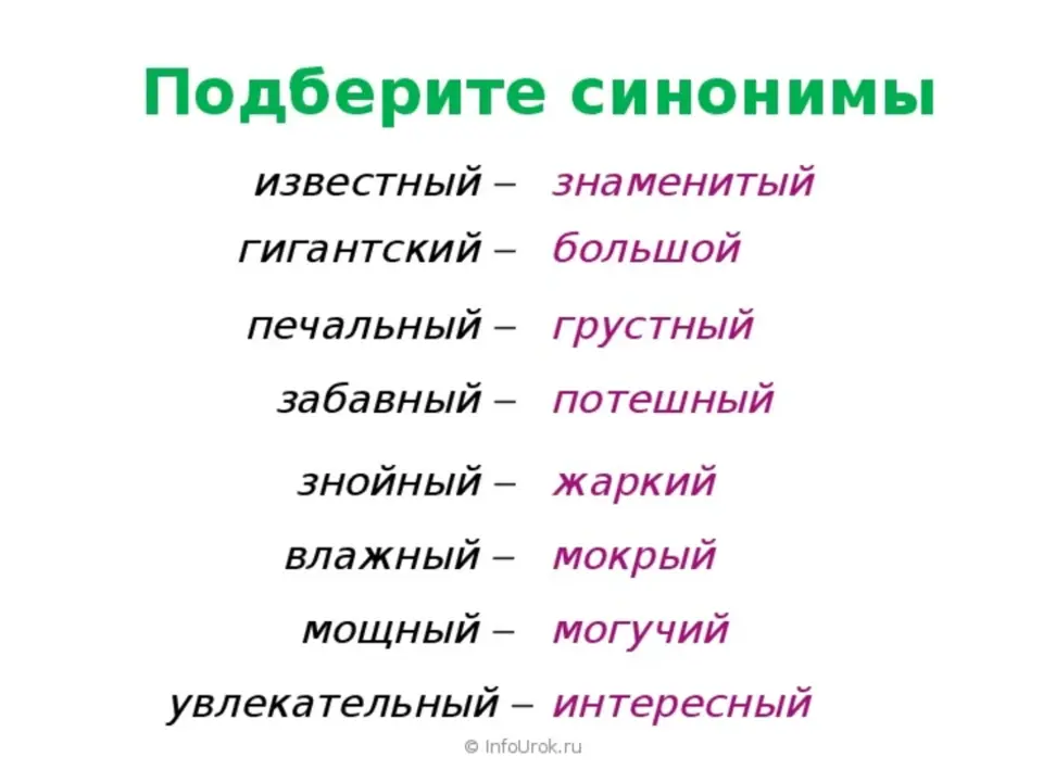 Дремотный синоним 7 букв. Слова синонимы. Антонимы 2 класс. Синоним к слову известный. Подбери синонимы.