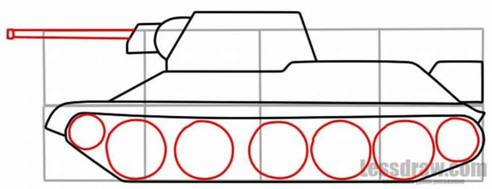 Как нарисовать т 34 поэтапно. Танк т34 рисунок сбоку. Танк т34 рисунок поэтапный. Танк т-34 рисунок. Как нарисовать танк т34 вид сбоку.