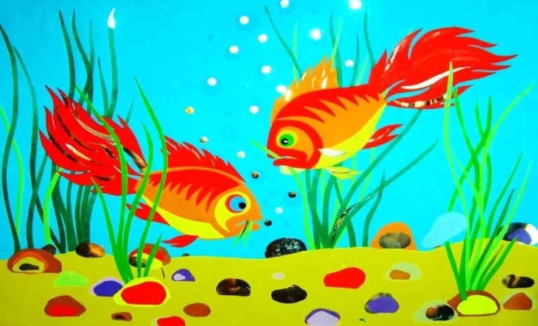 Рисунок рыбки в аквариуме