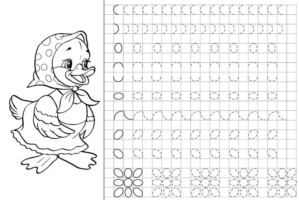 Прописи цифры обводилки для детей
