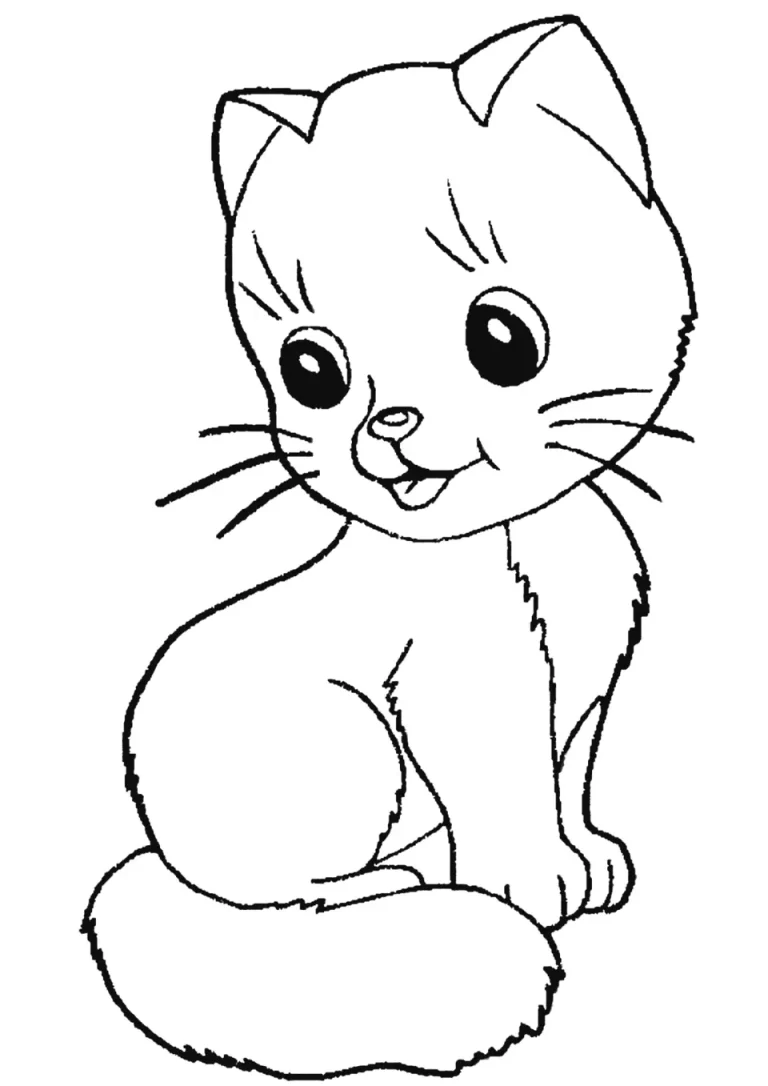 Забавный Рисунок Кота, Идеальный Для Детей 7 Лет!