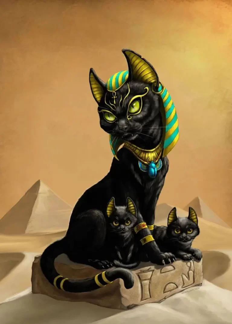 Загадочная Красота: Египетский Кот В Великолепном Рисунке